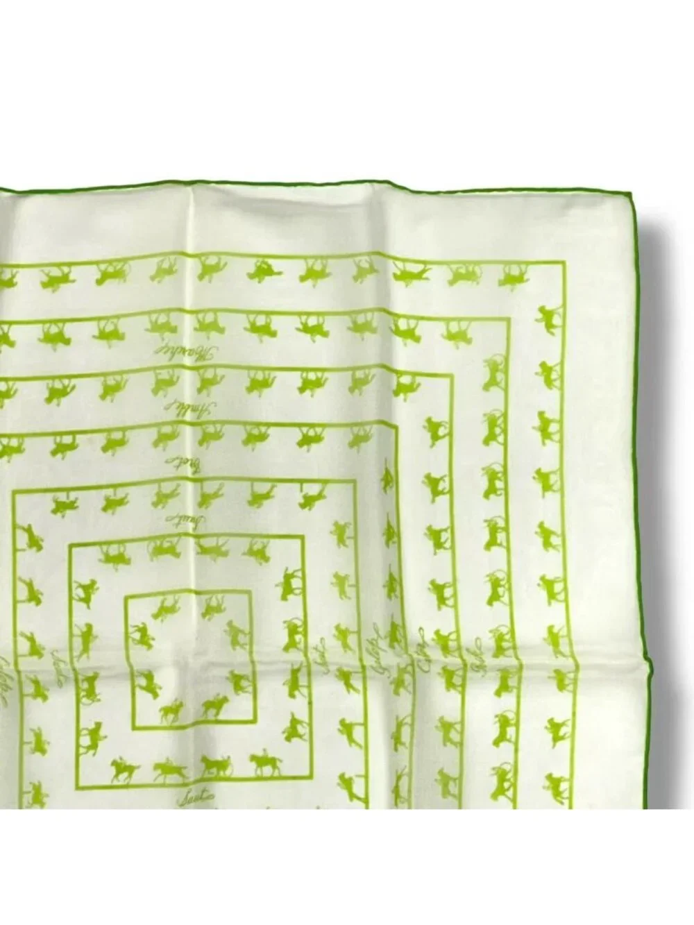 Hermes Scarf Silk Saut Galop Canter Rack